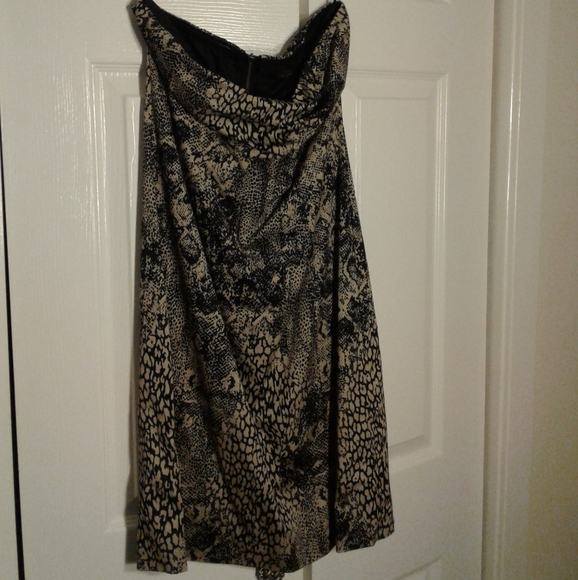 The Limited Strapless Snake Print corset Structured Dress - Picture 2 of 6